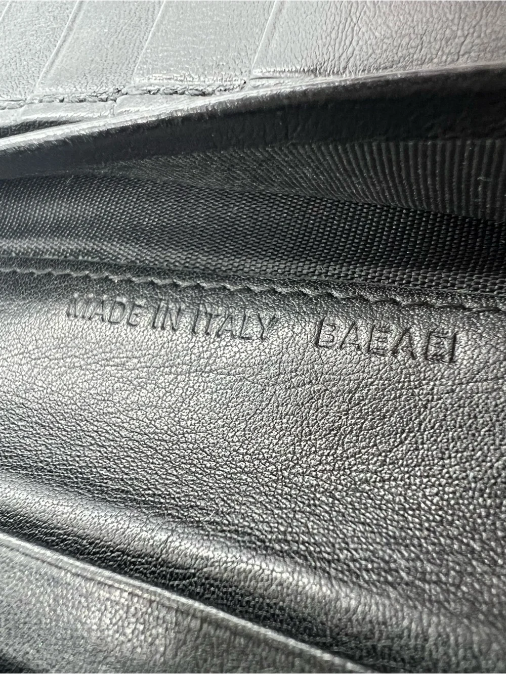 BVLGARI Black Leather Long Bifold Wallet Made in Italy Vintage